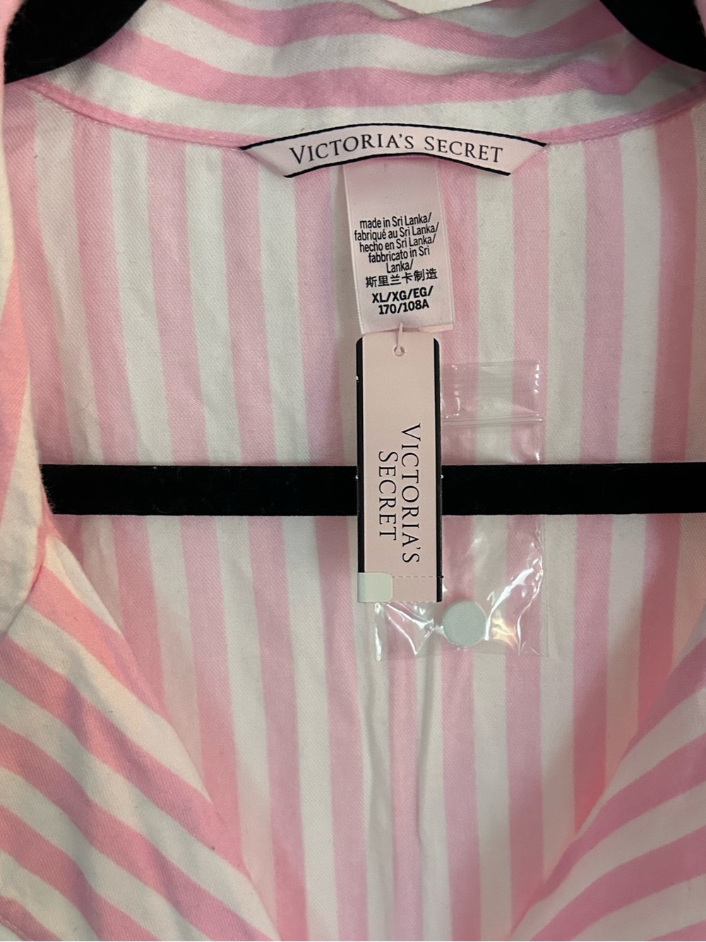 Victoria's Secret Pink and White Striped Sleep Top - Picture 2 of 3